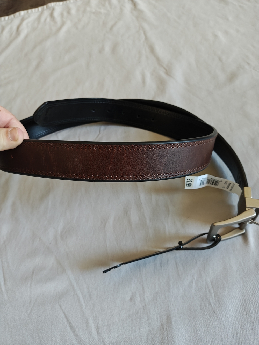 Men's Carhartt Brown Leather Belt - Classic Casual
